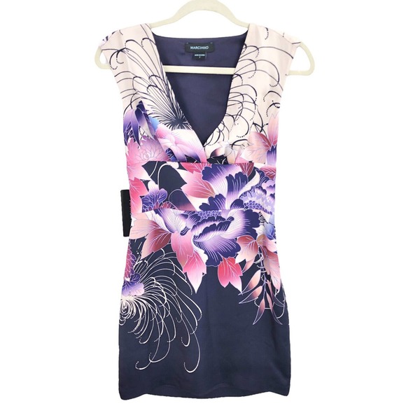 Marciano NEW Womens Size 2 Sleeveless Sheath Dress Floral Print Eastern Romance - Picture 12 of 12